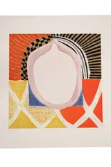 Shimmer by Susan Crile, 1992, aquatint, with crayon and roulette work; printed from 4 copper, offered May 2020