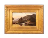 Untitled - Pastoral River Landscape - second half 19th century by Sidney Richard Percy, oil on canvas, sold Jan 2025