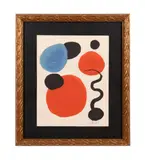 Circles" - 1969 by Alexander Calder, lithograph on paper, sold Feb 2025