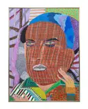 Broken Shoulders / Breaking Combs - 1984 by Robbie Tillotson, acrylic and mixed media on paper, sold Feb 2025