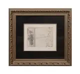 Series 347 by Pablo Picasso, etching on paper, sold Feb 2025