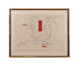 Os 2" or "Bone 2" - circa 1964 by Le Corbusier, lithograph on paper, sold Feb 2025
