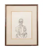 Bust of a Man" from Derriere le Miroir by Alberto Giacometti, 1961, lithograph on paper, sold Feb 2025