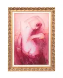 Kiss in Pink" - 2015 by Gevorg Yeghiazarian, acrylic on canvas, sold Feb 2025
