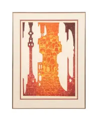 East and South by Tōshi Yoshida, 1972, woodblock print on washi paper, sold Feb 2025