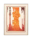 East and South by Tōshi Yoshida, 1972, woodblock print on washi paper, sold Feb 2025