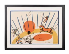 The Circus - c. 1975 by Alexander Calder, lithograph on paper, sold Feb 2025