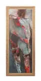 Untitled - Abstract Figure - 1965 by Krishen Khanna, oil on canvas, sold Feb 2025