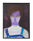 Brother by Robbie Tillotson, acrylic and mixed media on paper, sold Feb 2025