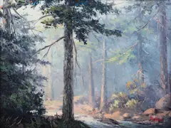 painting "Peaceful Interlude by Dalhart Windberg, oil on canvas, sold Dec 2021
