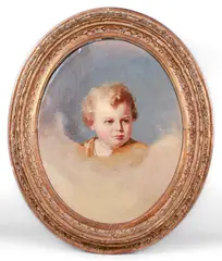 portrait of a child by Thomas Sully, oil on canvas, sold Dec 2021