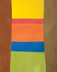 Column on Browns (1965) by Jack Bush, oil on canvas, sold Dec 2020