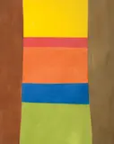 Column on Browns (1965) by Jack Bush, oil on canvas, sold Dec 2020