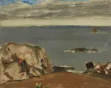Coast, Brittany by James Wilson Morrice, oil on board, sold Dec 2020