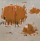 Untitled (1959) by Raymond John Mead, oil on canvas, sold Dec 2020
