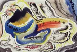 New Fruit (1946) by Jock Macdonald, watercolour, sold Dec 2020