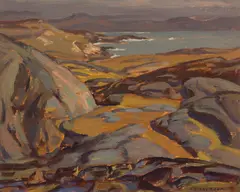 Ungava Bay by A. Y. Jackson, oil on panel, sold Dec 2020