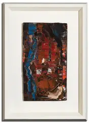 Sans titre, 1970 by Jean Paul Riopelle, oil on board, sold Dec 2020