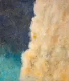 Night Sky 6 (1979) by Gathie Falk, acrylic on canvas, sold Dec 2020