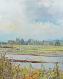 Bright Weeds by Dorothy Knowles, acrylic on canvas, sold Dec 2020