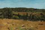 The Laurentians by William Goodridge Roberts, oil on board, laid on board, sold Dec 2020