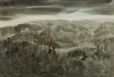 Darkening Clouds by Kazuo Nakamura, watercolour, sold Dec 2020