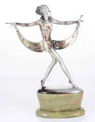 Untitled by Josef Lorenzl, circa 1925, bronze figure, sold Mar 2022