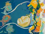 Untitled by Lawrence Glickman, 2013, acrylic on canvas, sold Apr 2023