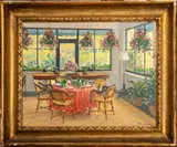 Untitled by Julian Barrow, 1990, oil painting on canvas, sold Apr 2023