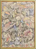 Untitled by Dewa Ketut Rungun, acrylic on canvas painting, sold Apr 2023