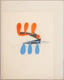 Untitled by Sacha Kolin, circa 1976, gouache and ink on paper, sold May 2023