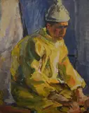 Impasto by Saida Symmons, oil on canvas, offered Aug 2025
