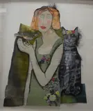 Applique by Angie Flynn, mixed media, offered Aug 2025