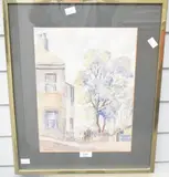 Town Centre Whitworth Nr Rochdale, Lancs by T Collings, watercolor, offered Aug 2025