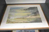 Autumnal coastal scene by Berkeley Lowndes Moir, watercolour, offered Jul 2025