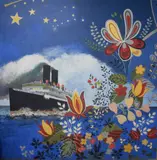 Night Boat by Simon M Smith, oil, offered Jul 2025
