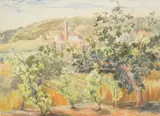 Landscape near Verona. N.Italy by Alexander Hardie Williamson, watercolour, offered Jul 2025