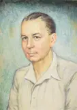 Mid 20th century portrait of Henry Alexander by Pauline Slow, 1950, oil on canvas, offered Jul 2025
