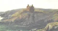 Dunskey Castle by J. Dalrymple, 1875, oil on canvas, offered Jul 2025