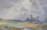Surrey Heath by H Montgomerie, watercolour, offered Jul 2025