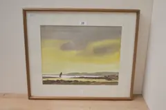 Untitled but thought to be County Clare by Desmond Turner, watercolour, offered Jul 2025