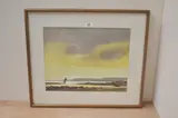 Untitled but thought to be County Clare by Desmond Turner, watercolour, offered Jul 2025