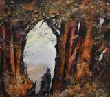 The Way Through by Jennifer M Wheten, acrylic on board, offered Jun 2025