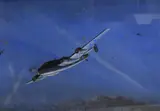 A Handly Page Halifax bombers over by L.H Howard, watercolour and body, offered Jun 2025