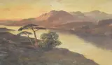Scottish loch scene by H. James, oil on canvas, offered Jun 2025