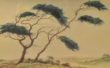 Meiendel' coastal dune scene by Jan Kagie II, watercolour, offered Jun 2025