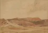 Landscape by Oliver Hall, watercolour, offered Jun 2025
