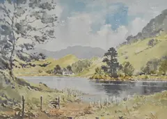 Rydal Water Sept '65 by Edwin Grieg Hall, watercolour, offered May 2025