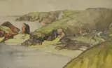 Kynance Cove by Claude Buckle, pastel, offered May 2025