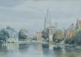 Bruges by William Woodhouse, watercolour, offered May 2025